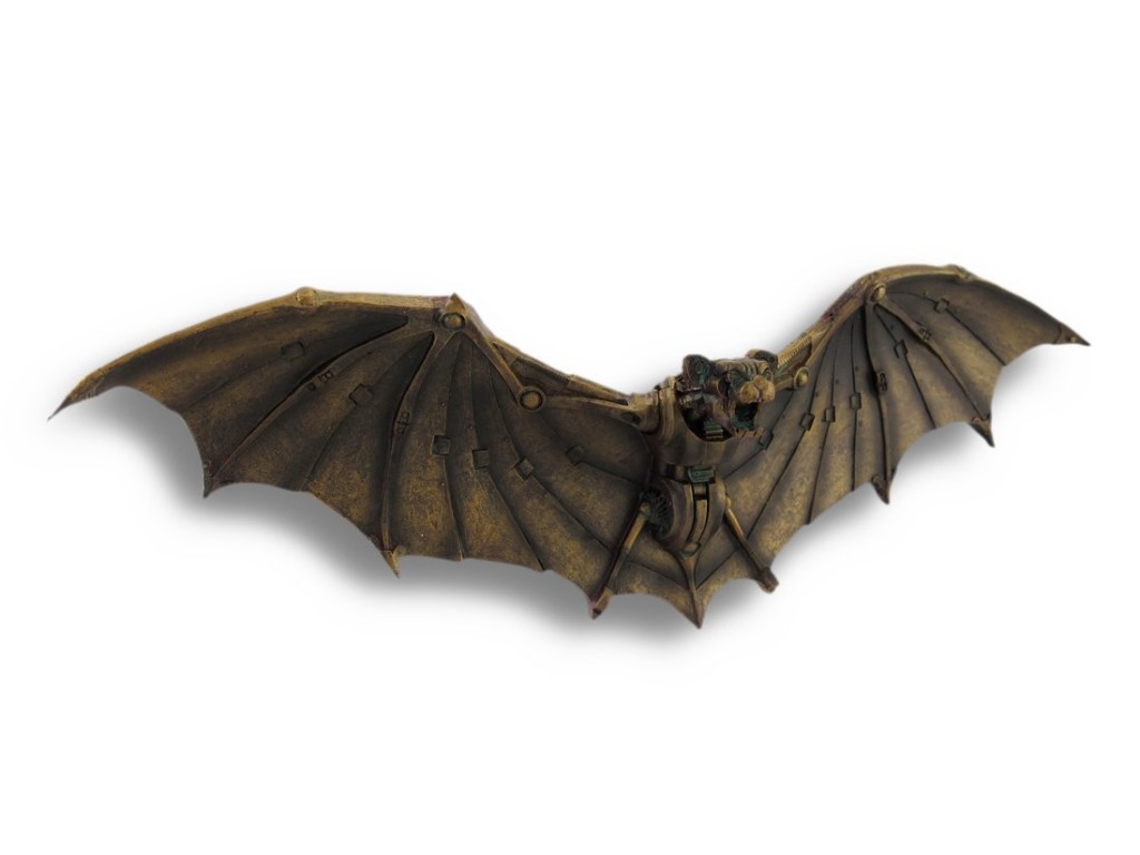 Bronzed Bat Sculpture