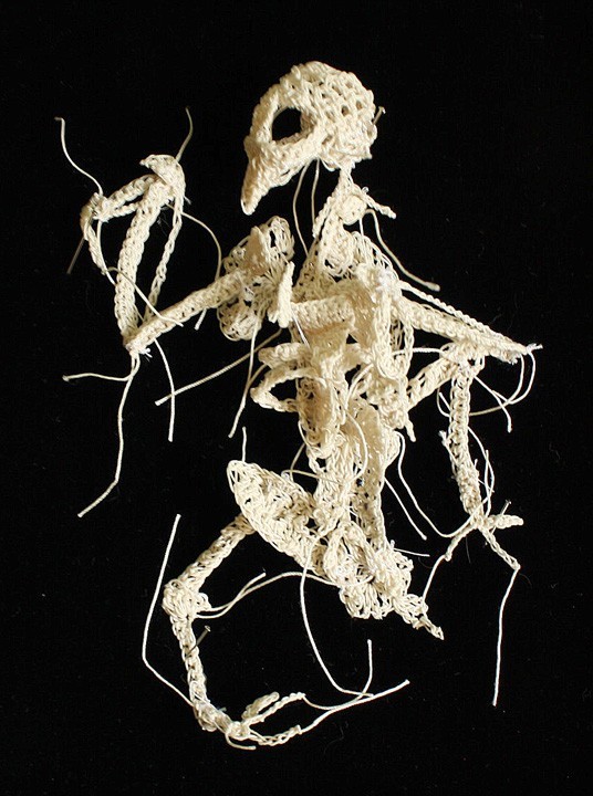 Crocheted Skeleton Sculptures of Caitlin T. McCormack