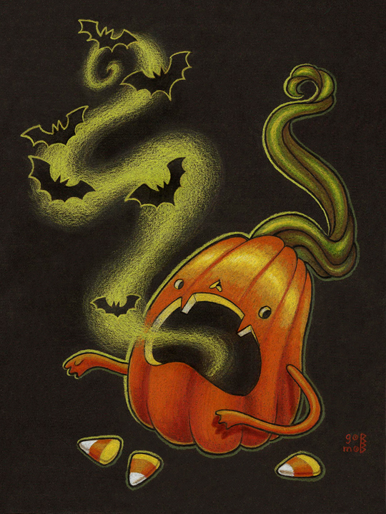 The delightful Halloween art of Grelin Machin