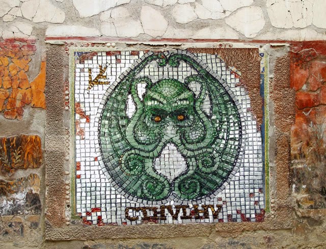 Cthulu Mosaic to adorn your ancient bath house