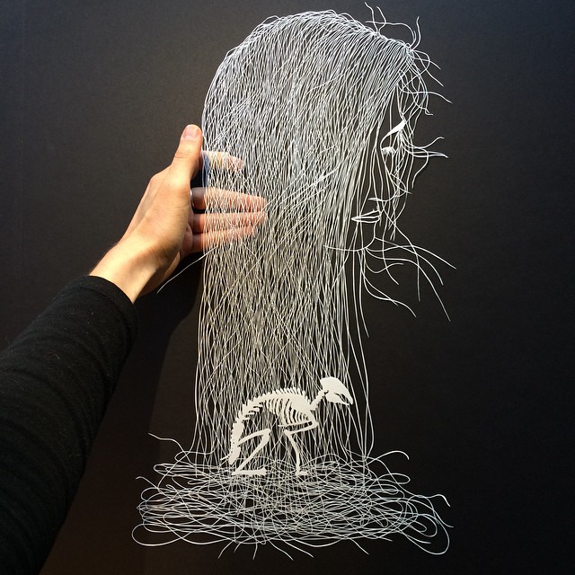 Paper Carvings by Maude White. Via SheWalksSoftly
