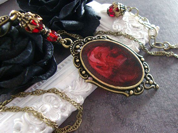 Blood Swirl Necklace by Ardent Hearts