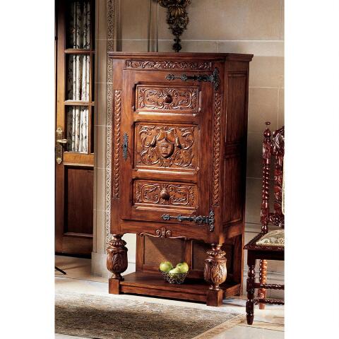 Coat of Arms Gothic Revival Armoire