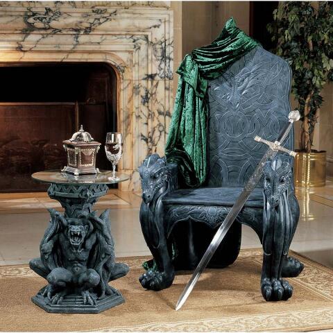 Celtic Dragon Throne Chair